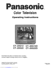 Panasonic CT20G14A — 20» COLOR TV
