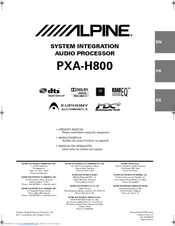 Alpine Pxa-h800    -  3
