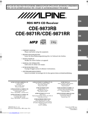 Alpine Cde-9827rm  -  9