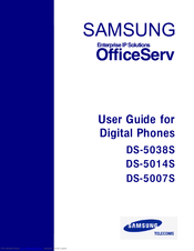 Samsung Officeserv Ds 5038s инструкция - фото 10