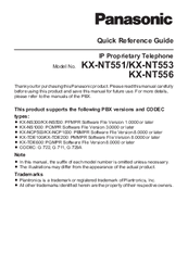 Panasonic Kx Nt551  -  9