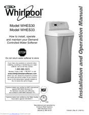 Whirlpool Water Softener Whes40 Troubleshooting