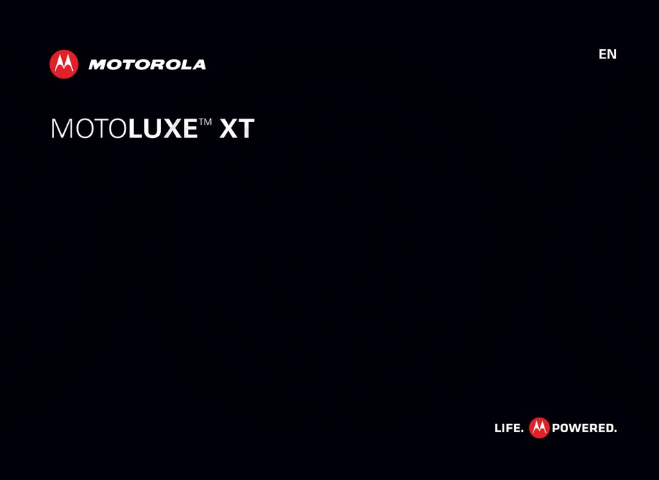 Motorola Motoluxe Xt Cell Phone User Manual Manualslib