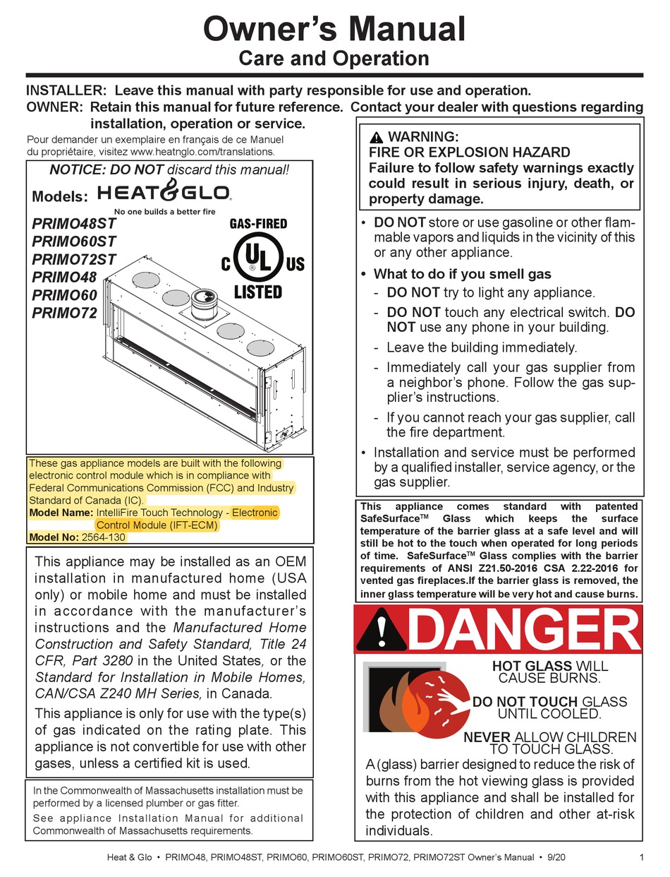 Heat And Glo Remote Troubleshooting