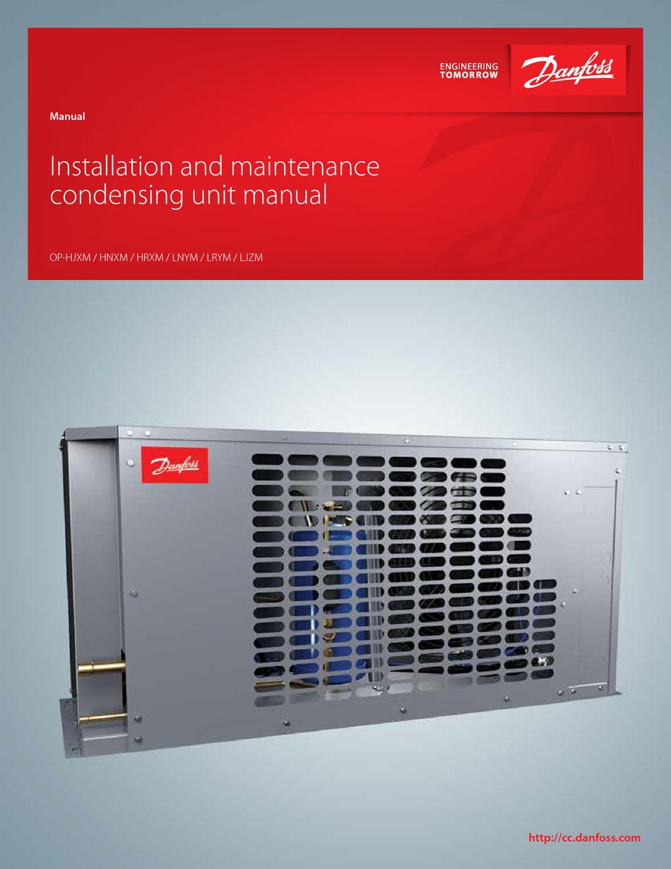 Danfoss Op Hjxm Installation And Maintenance Condensing Unit Manual Pdf