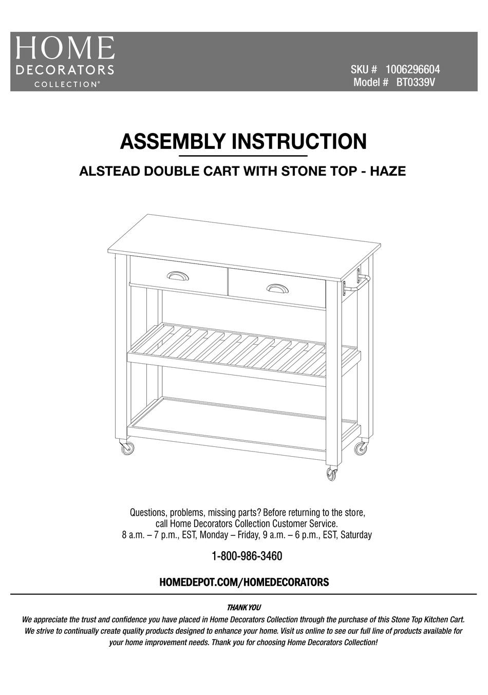 Home Decorators Collection Bt V Assembly Instruction Manual Pdf