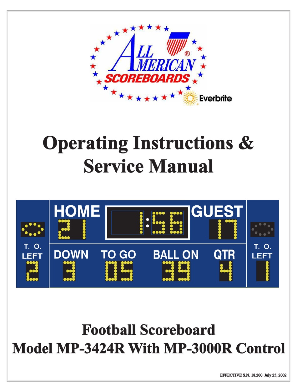 Everbrite Electronics All American Scoreboards Mp R Operating