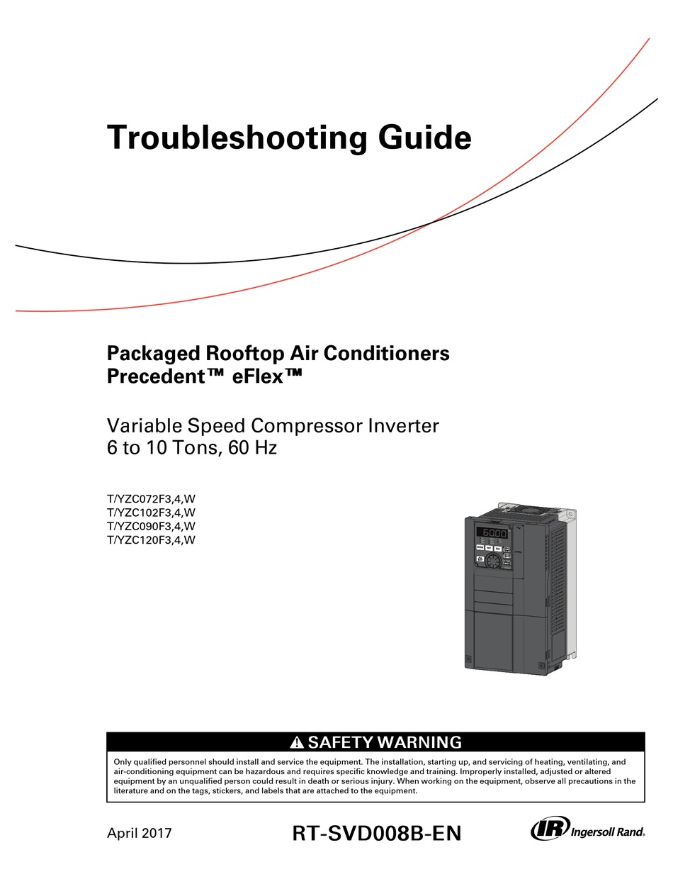 Ingersoll Rand Precedent Eflex Tzc F Troubleshooting Manual Pdf