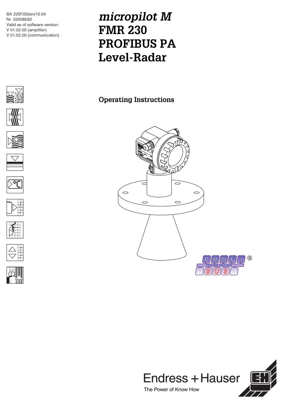 Endress Hauser Micropilot M Fmr Operating Instructions Manual Pdf