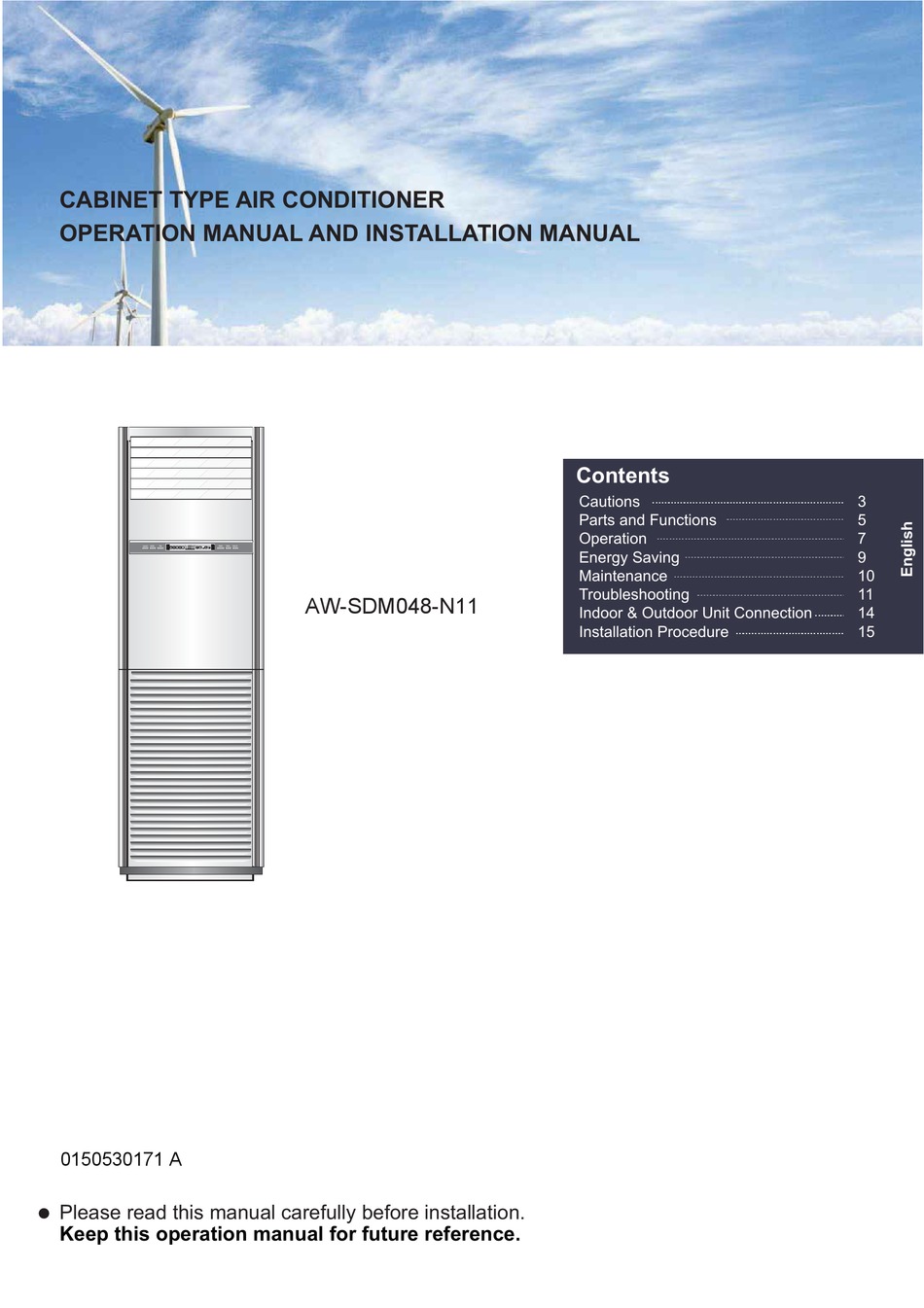 Airwell Aw Sdm N Operation Manual And Installation Manual Pdf