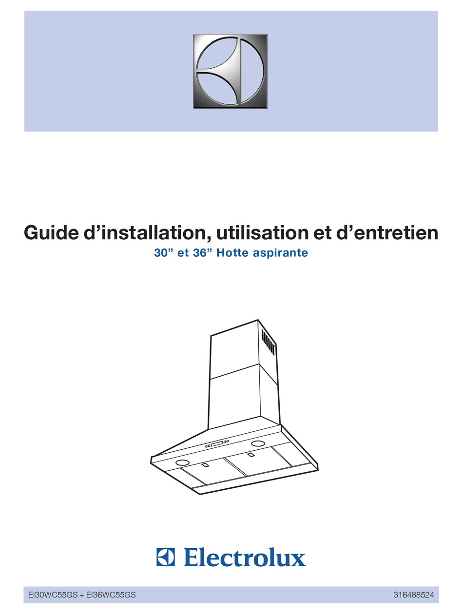 Electrolux Rh Wc Gs Manual Dinstallation Utilisation Et Dentretien