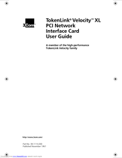 3Com TokenLink Velocity TokenLink VelocityTM XL PCI Network Interface Card User Manual