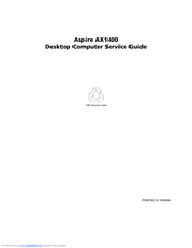Acer Aspire X1420 Service Manual