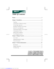 Acer model User Manual
