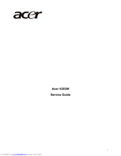 Acer V203W Service Manual