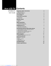 Acer AT4250B-ATV Guide Utilisateur