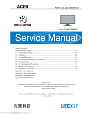 Acer LCD MB243WABNS Service Manual