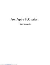 Acer Aspire 1450 Series User Manual