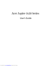 Acer Aspire 1620 Series User Manual