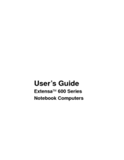 Texas Instruments Extensa 600 Series User Manual