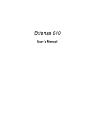Acer Extensa 610 User Manual