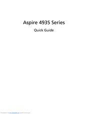 Acer Aspire 4935 Series Quick Manual