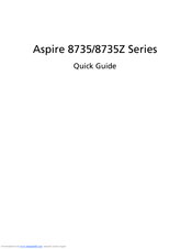 Acer Aspire 8735 Series Quick Manual