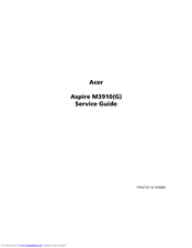 Acer Aspire M3910 Service Manual