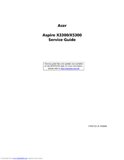 Acer Aspire X3300 Service Manual