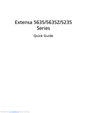 Acer Extensa 5635 Series Quick Manual