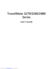 Acer TravelMate 3260 Series User Manual
