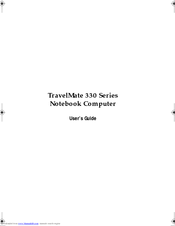 Acer TravelMate 330 Series User Manual