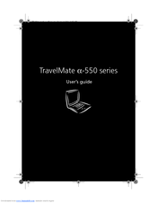 Acer TravelMate a-550 Series User Manual
