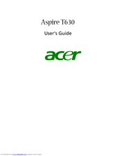 Acer Aspire T630 User Manual