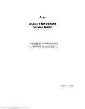 Acer Aspire X3810 Service Manual