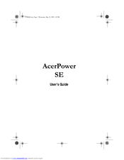 Acer Power Series Desktop PC SE User Manual