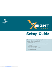 Acoustic Research Xsight Touch Setup Manual