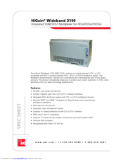 ADC HiGain Wideband 3190 Specification Sheet