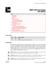 ADC DMPS-10CE User Manual
