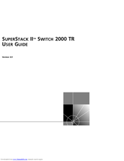 3Com SUPERSTACK II 2000 TR User Manual