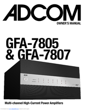 Adcom GFA-780X Owner's Manual