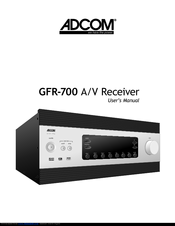 Adcom GFR-700 User Manual