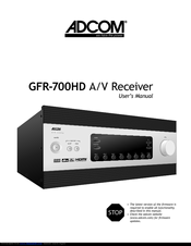 Adcom GFR-700HD - V1.2 User Manual