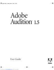 Adobe AUDITION 1.5 User Manual