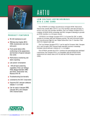 Adtran AHT1U Specification Sheet