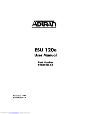 ADTRAN ESU 120e User Manual