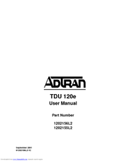 Adtran TDU 120e User Manual