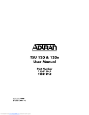 ADTRAN TSU 120e User Manual