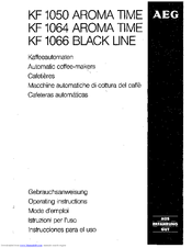 AEG KF 1066 Black Line Operating Instructions Manual