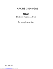 AEG Arctis 75248 GA3 Operating Instructions Manual